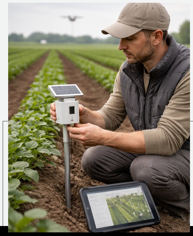 IoT мониторинг сельскохозяйственных полей и контроля в Белореченске